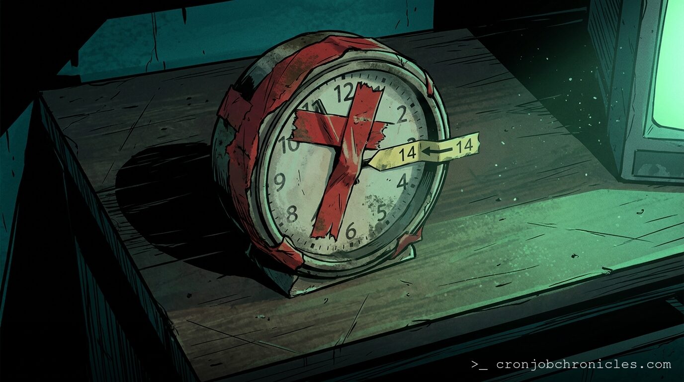 Why my cron jobs run at 03:14 and never at midnight